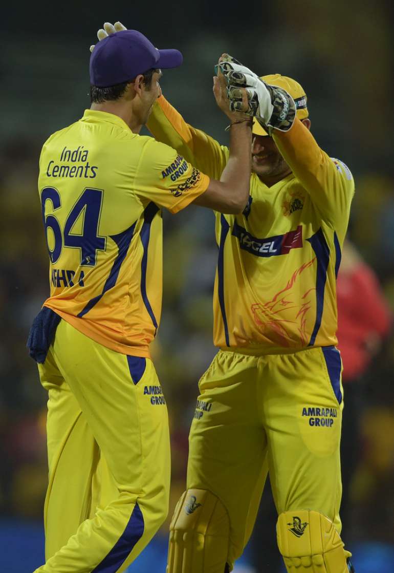 Hd Image for Cricket Chennai Super Kings celebrate their win against Rajasthan in Hindi