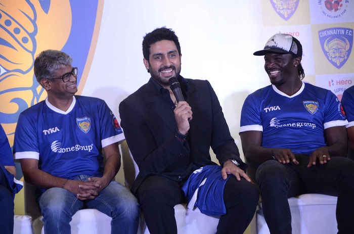 Hd Image for Cricket ISL 2014 :  Chennaiyin Football Club Jersey Launch in Hindi