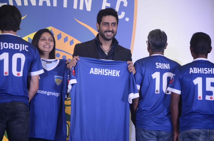 HD Image for cricket ISL 2014 :  Chennaiyin Football Club Jersey Launch