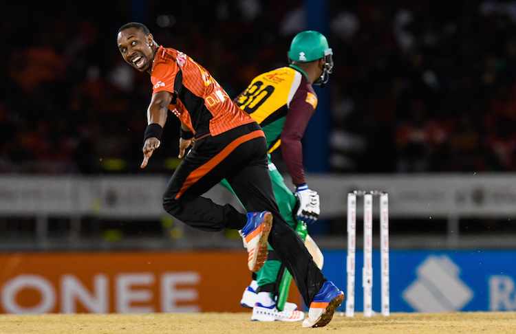 Dwayne Bravo in action