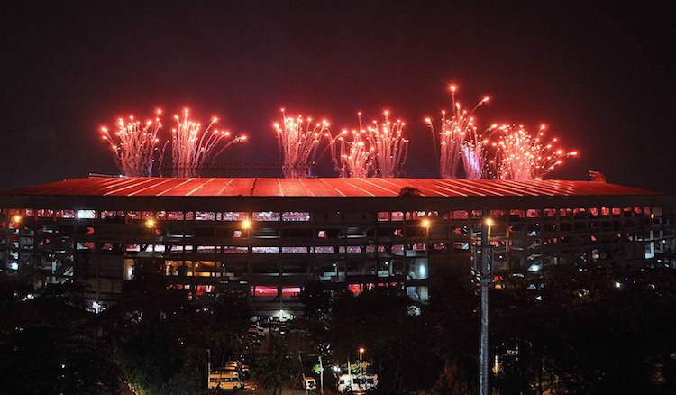 Fireworks show at IPL 2015 inauguration ceremony in Tamil