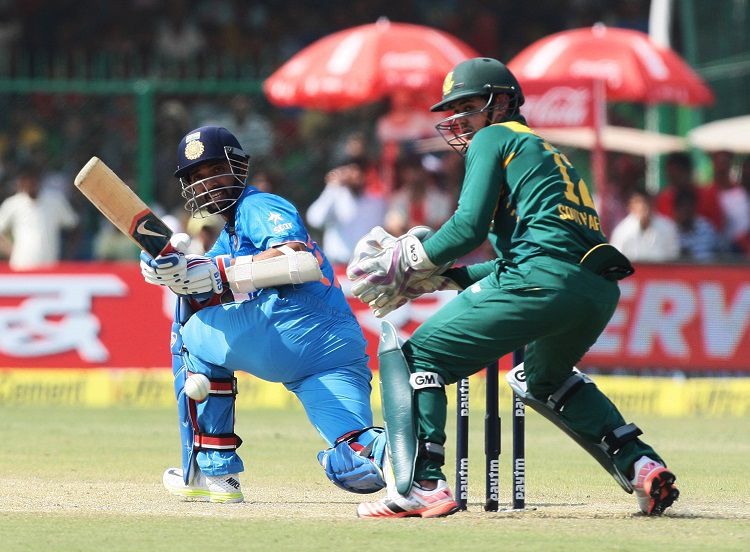 Indian batsman Ajinkya Rahane against South Africa