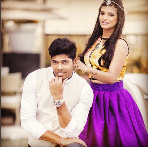 Indian Cricketer Umesh Yadav and wife Tanya Wadhwa Image