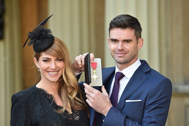 James Anderson with his wife