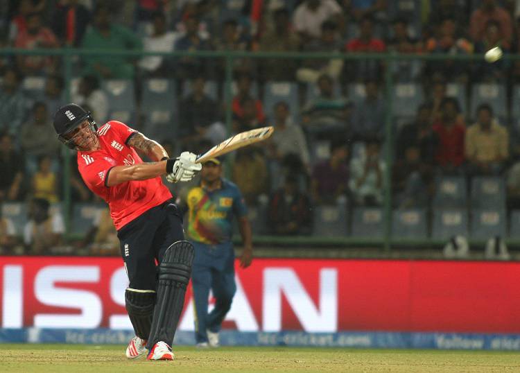 English batsman Jason Roy in action against Sri Lanka in Tamil