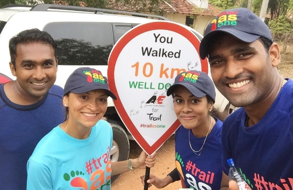 Jayawardene with his wife Christina Mallik Image