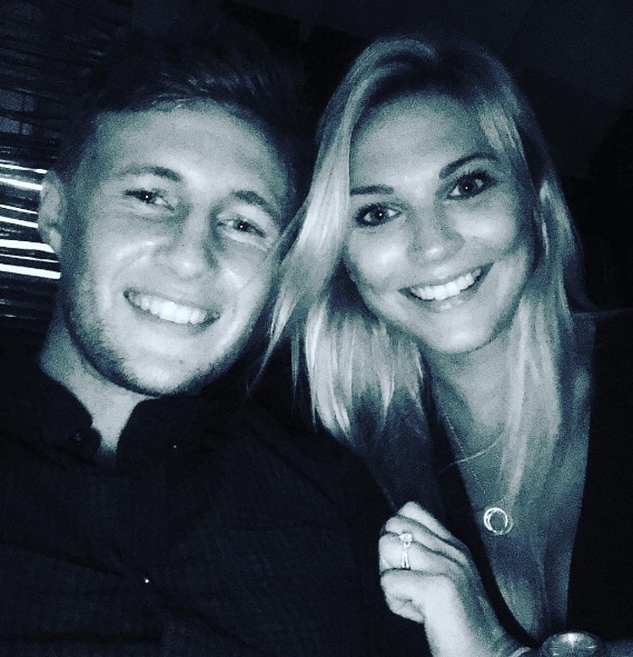 Joe Root gets engaged to girlfriend of two years Carrie Cotterell. Image