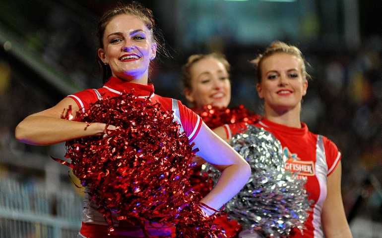 Cheer leaders during KKR and KX1 Punjab Match in Tamil