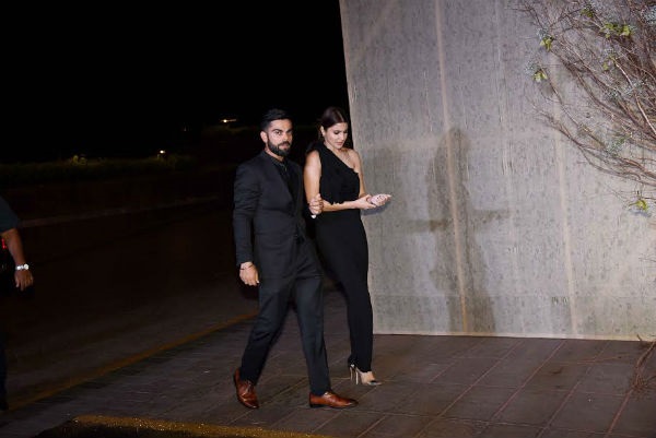 KOhli and Anushka @ manish malhotra party at Mumbai Image