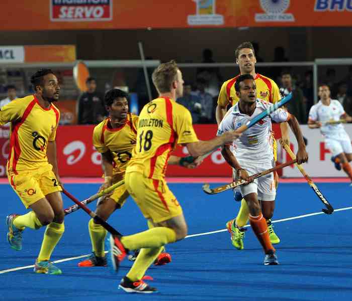 Kalinga Lancers vs Ranchi Rays in Bhubaneswar in Tamil