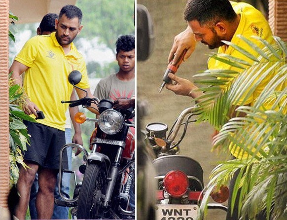 Mahendra Singh Dhoni in his Hometown Ranchi Image