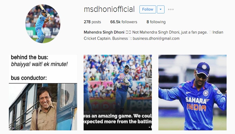 Mahendra Singh Dhoni Image in Tamil