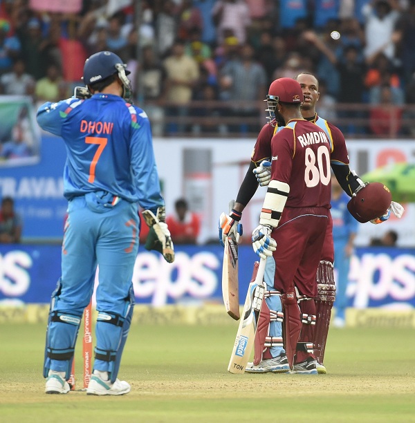 Marlon Samuels Celebration his century