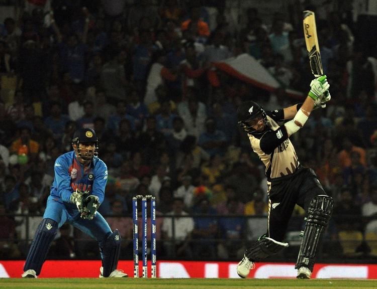 Martin Guptill against India in World T20