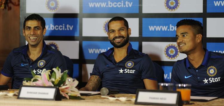 Ashish Nehra, Shikhar Dhawan,Pawan Negi