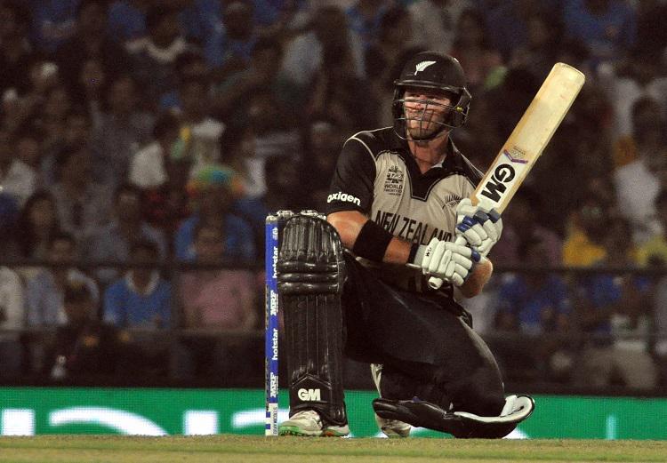 New Zealand batsman Corey Anderson against India