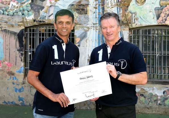 Hd Image for Cricket Rahul Dravid & Steve Waught in Hindi