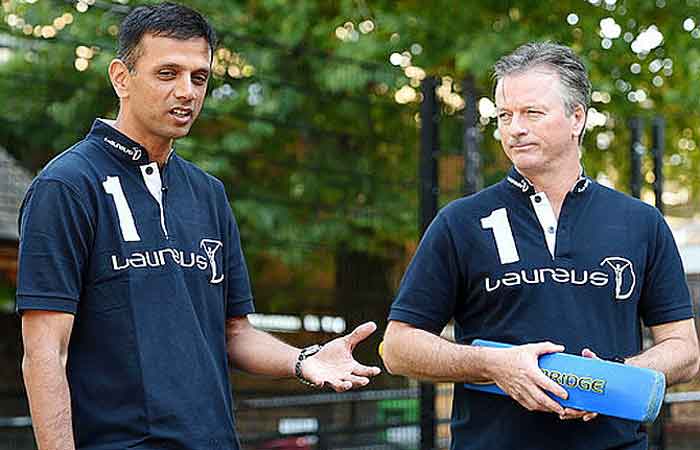 Rahul Dravid and Steve Waugh Image