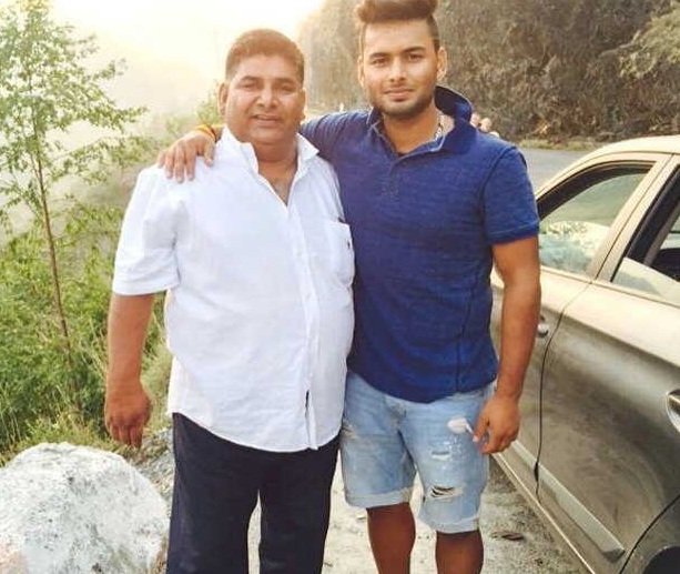 Rishabh Pant with his Father Image