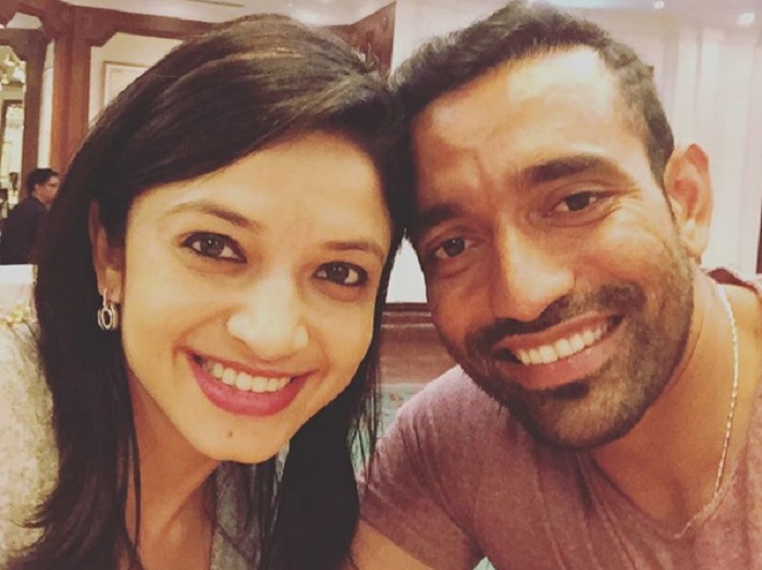 Robin Uthappa Sheethal Goutham Image in Tamil