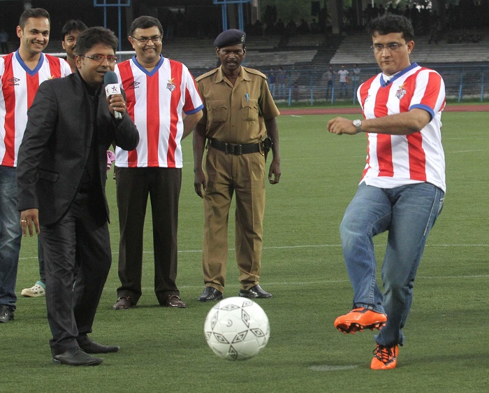 Hd Image for Cricket Former Cricketer Sourav Ganguly during Indian Super League promotion in Kolkata