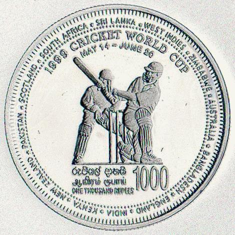 Sri Lanka Cricket Cricket Coin  in Tamil