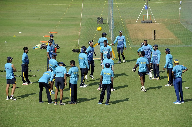 Hd Image for Cricket Sri Lankan Team Practice Session in Hindi