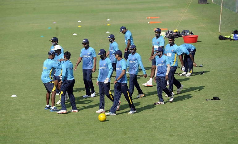 Hd Image for Cricket Sri Lankan Team Practice Session in Hindi