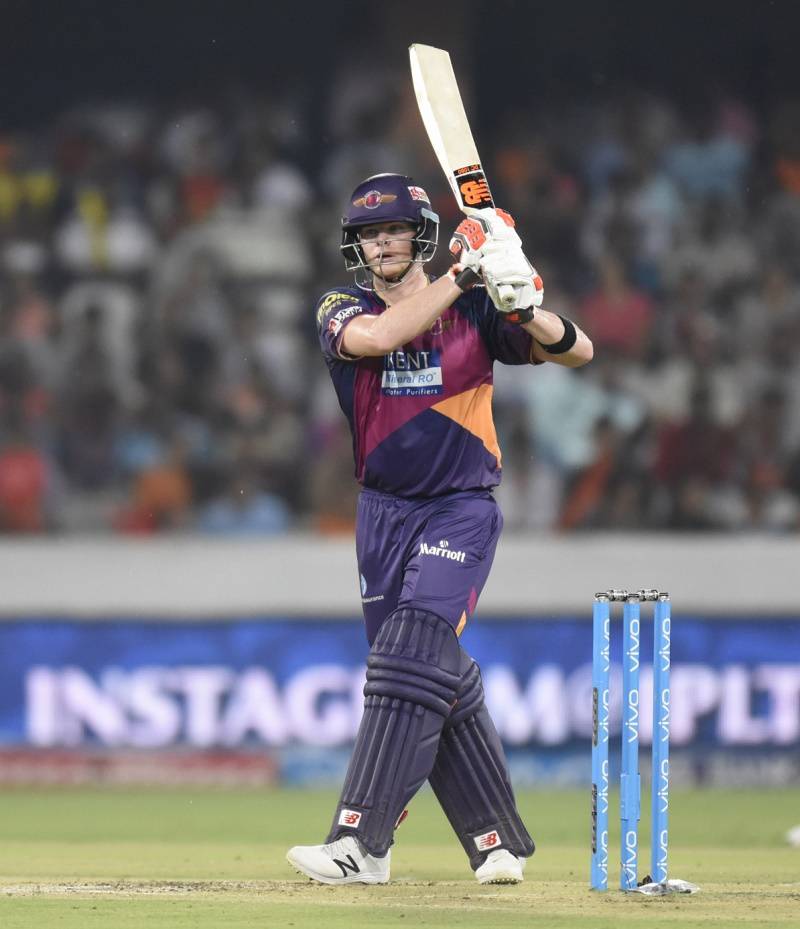 Hd Image for Cricket Rising Pune Supergiants batsman  Steve Smith in action  in Hindi