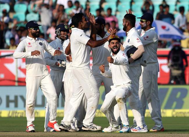 Team India against England