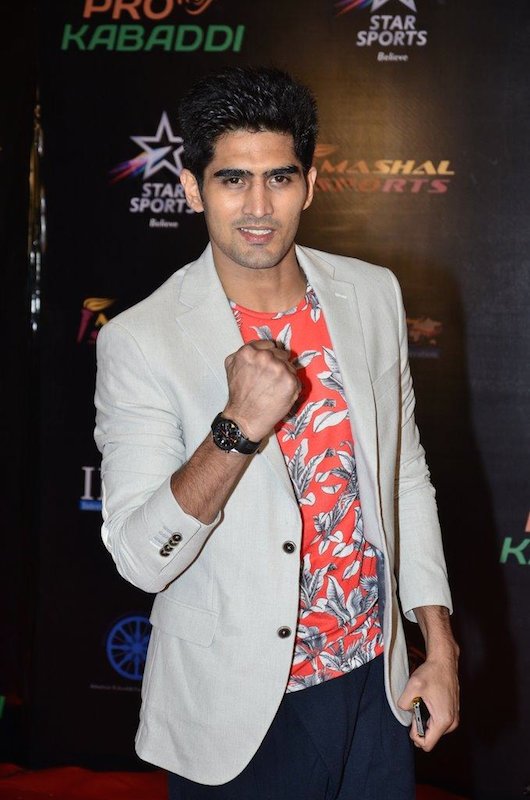 HD Image for cricket Vijender Singh at the finals of the Pro Kabaddi League in Tamil