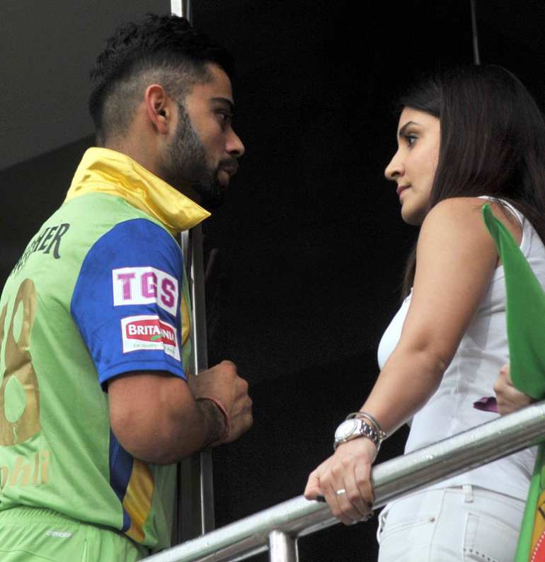 Virat Kohli and actress Anushka Sharma 