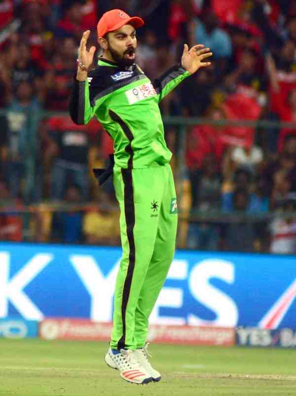 Hd Image for Cricket Virat Kohli on the field in Hindi