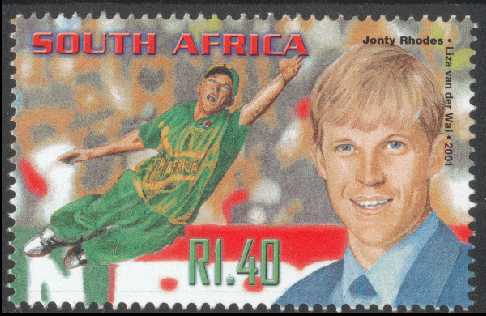 Stamp Features Jonty Rhodes