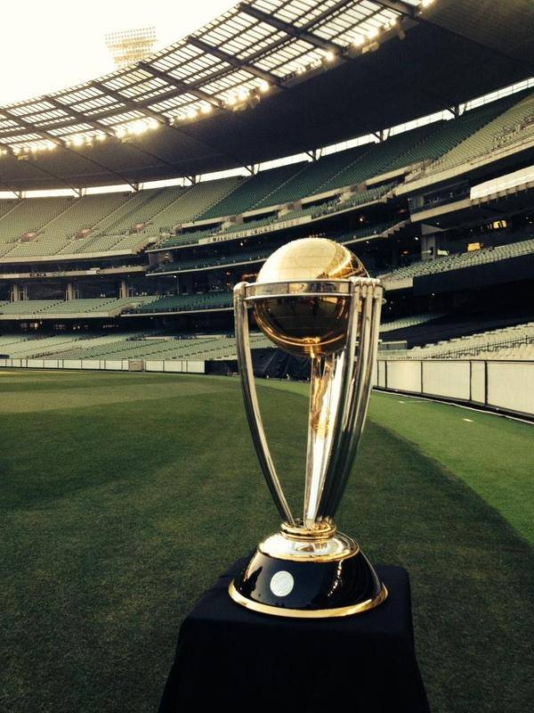 HD Image for cricket PM Narendra Modi unveiled World Cup Trophy at MCG in Tamil